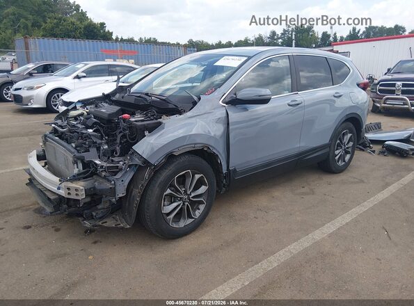 5J6RW1H87MA001050 2021 HONDA CR-V Light Blue Przód lewy