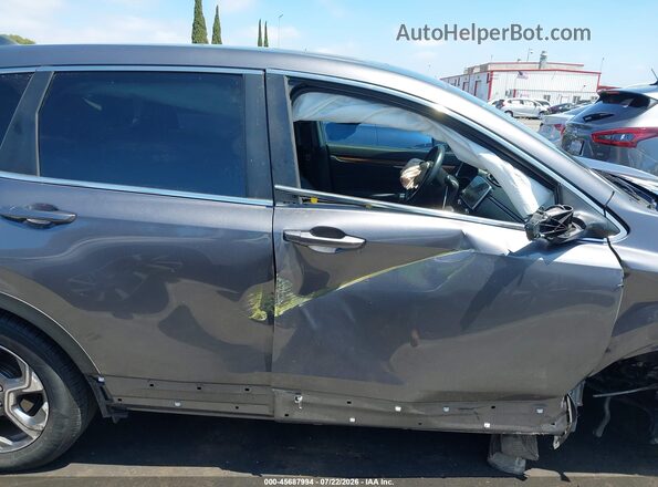 5J6RW1H88KA021336 2019 HONDA CR-V Gray Rear interior view
