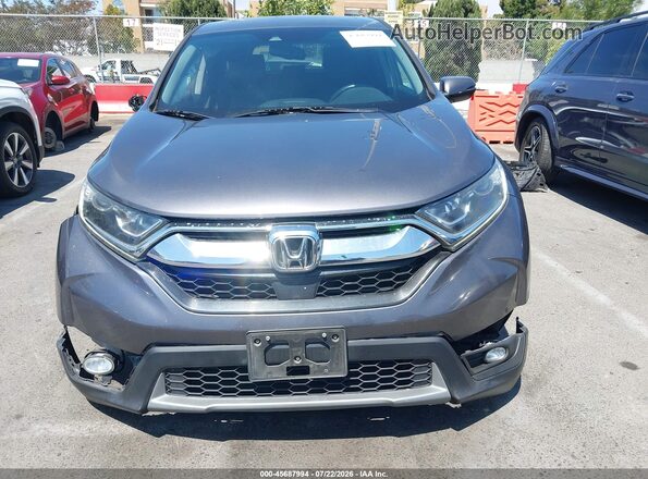 5J6RW1H88KA021336 2019 HONDA CR-V Gray Instrument cluster view