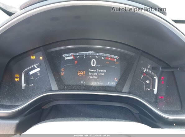 5J6RW1H88KA021336 2019 HONDA CR-V Gray Rear seats view