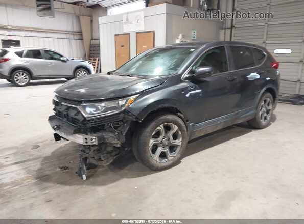 5J6RW1H89KA019711 2019 HONDA CR-V Black Առջևի ձախ երեք քառորդ տեսարան