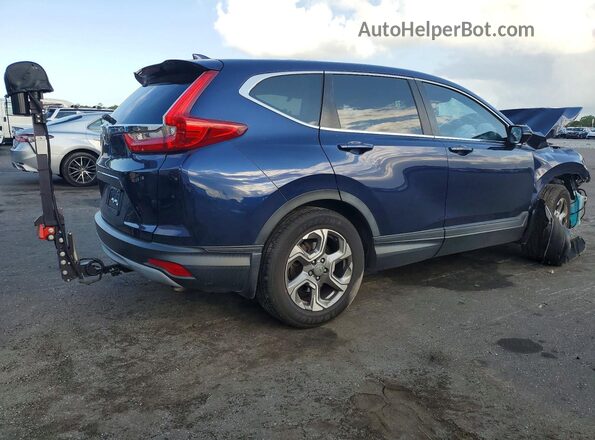 5J6RW1H8XKA004523 2019 HONDA CR-V Blue Trasero derecho