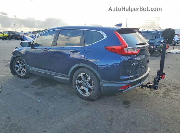 5J6RW1H8XKA004523 2019 HONDA CR-V Blue Trasero izquierdo
