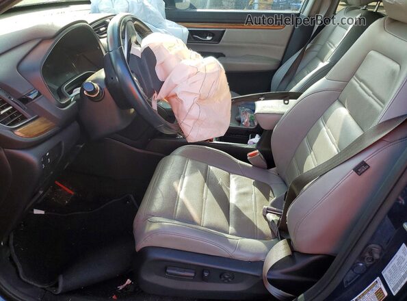 5J6RW1H8XKA004523 2019 HONDA CR-V Blue Vista interior delantera