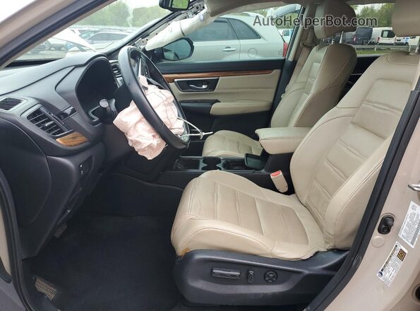 5J6RW1H92KL000236 2019 HONDA CR-V Tan Вид салону спереду