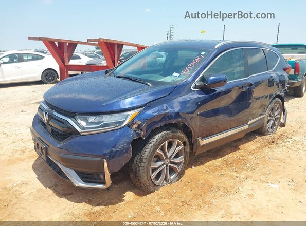 5J6RW1H93LL002806 2020 HONDA CR-V Blue Передня ліва чверть