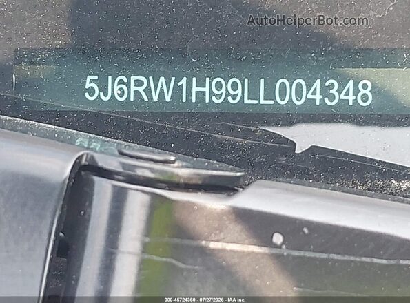 5J6RW1H99LL004348 2020 HONDA CR-V Black Вид підкапотного простору