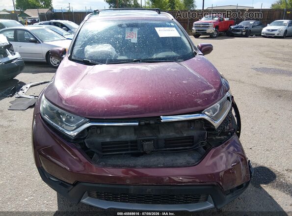 5J6RW2H50HL007312 2017 HONDA CR-V Red უკანა სალონის ხედი