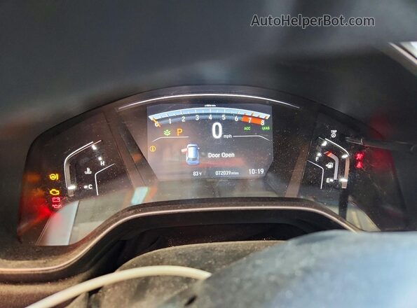 5J6RW2H50JL034158 2018 HONDA CR-V Gray Instrument cluster view