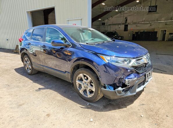 5J6RW2H50KA018376 2019 HONDA CR-V Blue Передня права чверть