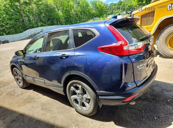 5J6RW2H50KA018376 2019 HONDA CR-V Blue Задня ліва чверть