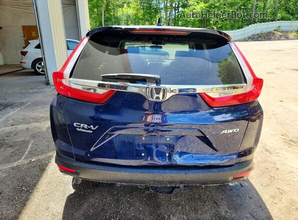5J6RW2H50KA018376 2019 HONDA CR-V Blue Вид ззаду