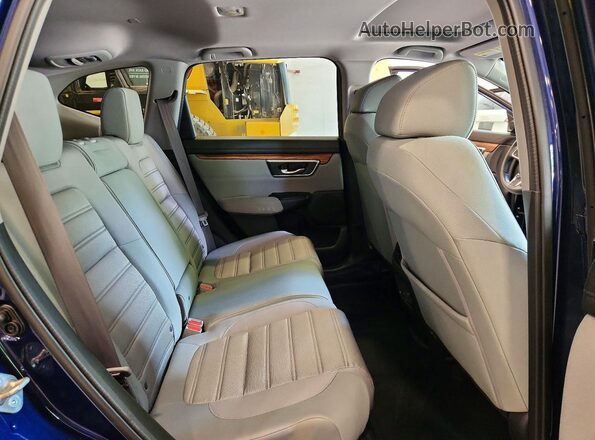 5J6RW2H50KA018376 2019 HONDA CR-V Blue Вид задньої частини салону