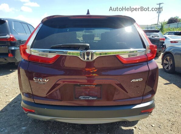 5J6RW2H50KL028734 2019 HONDA CR-V Burgundy Հետևի տեսք