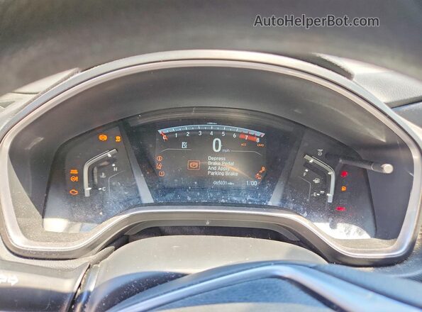 5J6RW2H51HL061976 2017 HONDA CR-V Charcoal Вид щитка приладів