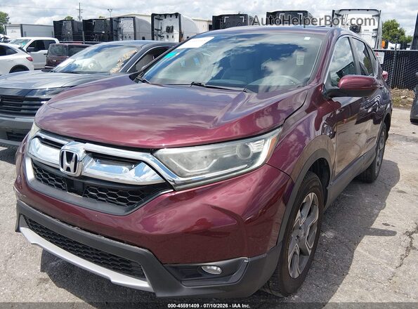 5J6RW2H54HL078531 2017 HONDA CR-V Бордовый Передняя левая четверть