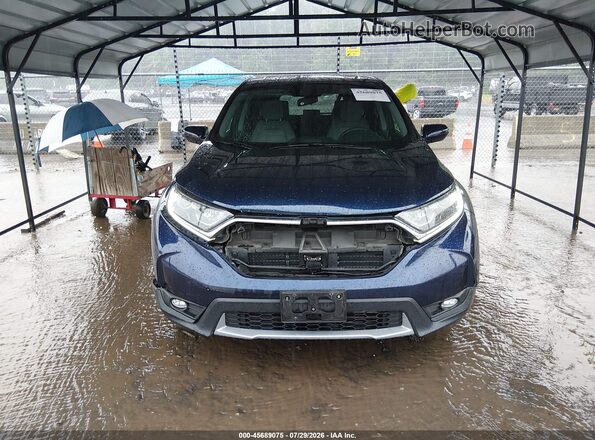 5J6RW2H58HL011303 2017 HONDA CR-V Blue Rear interior view