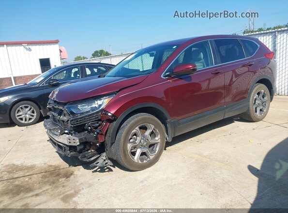 5J6RW2H58KL028657 2019 HONDA CR-V Бордовый Передняя левая четверть
