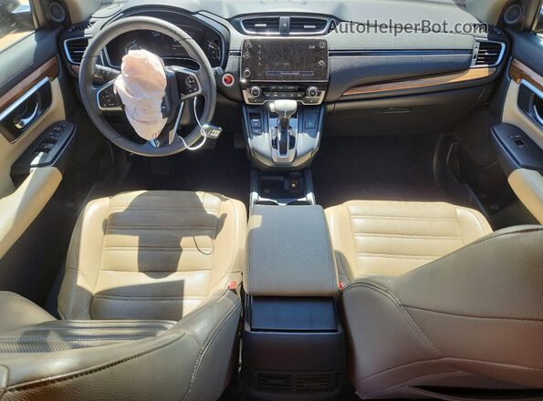 5J6RW2H59HL040700 2017 HONDA CR-V Tan Widok deski rozdzielczej