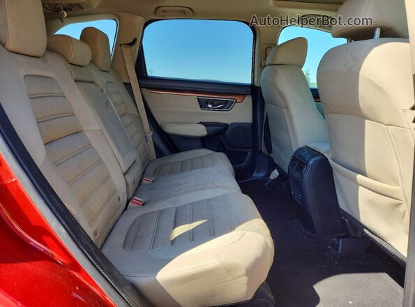 5J6RW2H5XKL001086 2019 HONDA CR-V Red Rear interior view