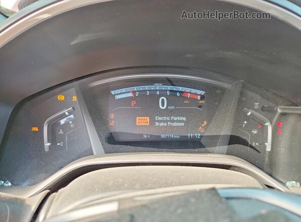 5J6RW2H5XMA005721 2021 HONDA CR-V Red Instrument cluster view