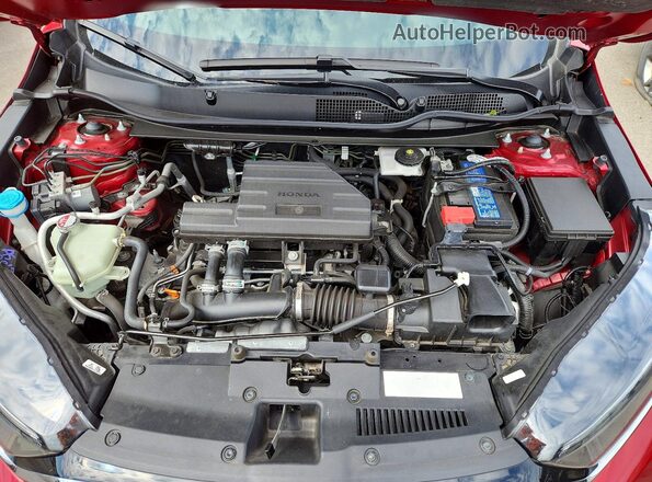 5J6RW2H71ML026706 2021 HONDA CR-V Red Vista del compartimento del motor