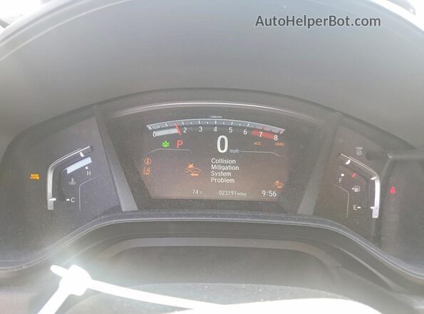 5J6RW2H74ML026151 2021 HONDA CR-V White ხელსაწყოთა პანელის ხედი