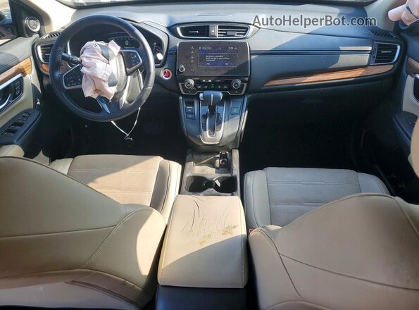 5J6RW2H80JL001638 2018 HONDA CR-V Tan Vista del salpicadero