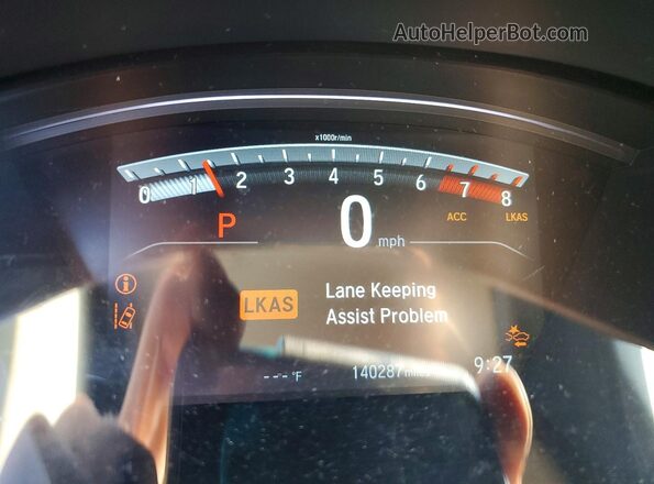 5J6RW2H80JL001638 2018 HONDA CR-V Tan Vista del cuadro de instrumentos
