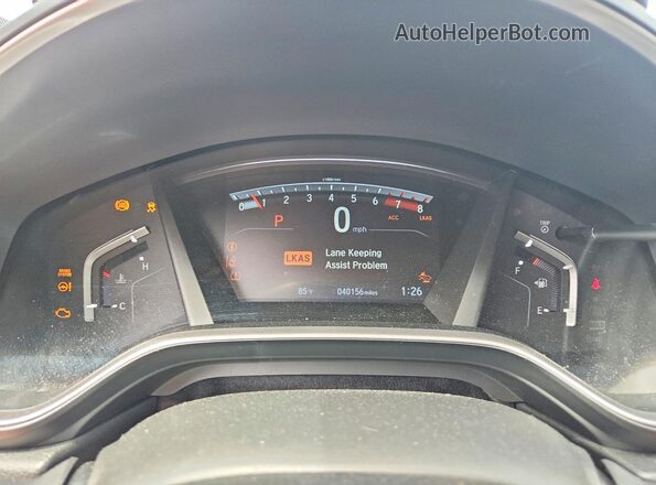 5J6RW2H80KA002088 2019 HONDA CR-V Gray Widok zestawu wskaźników