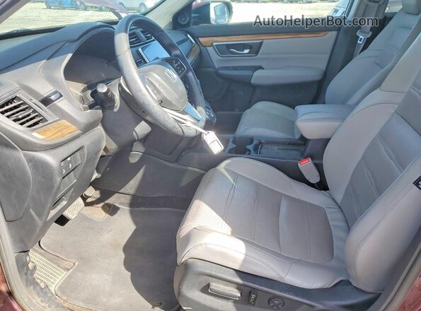 5J6RW2H82HL014594 2017 HONDA CR-V Burgundy Widok wnętrza z przodu