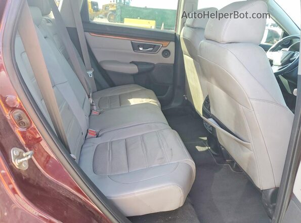 5J6RW2H82HL014594 2017 HONDA CR-V Burgundy Widok wnętrza z tyłu