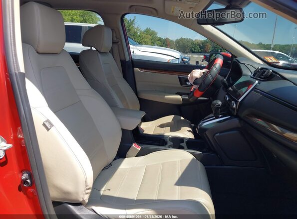 5J6RW2H82KL012951 2019 HONDA CR-V Red Front interior view