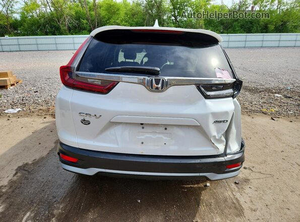5J6RW2H82ML006604 2021 HONDA CR-V White Rear view