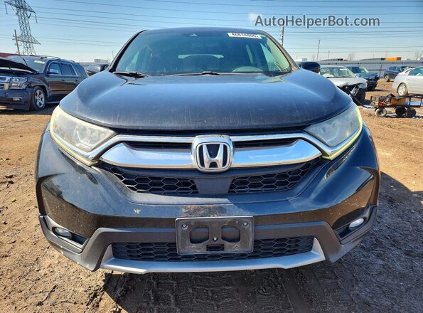 5J6RW2H84HL037648 2017 HONDA CR-V Black Front view