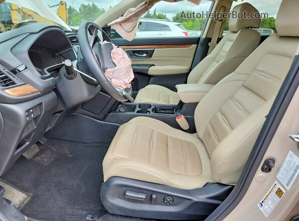 5J6RW2H84JL003277 2018 HONDA CR-V Tan წინა სალონის ხედი