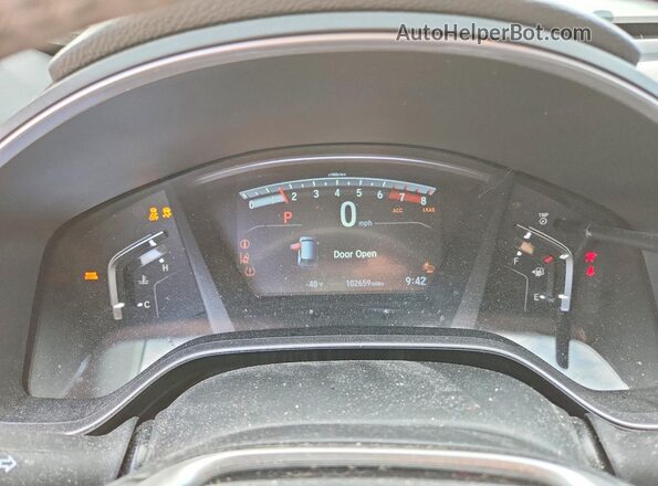 5J6RW2H85JL013252 2018 HONDA CR-V White Вид щитка приладів