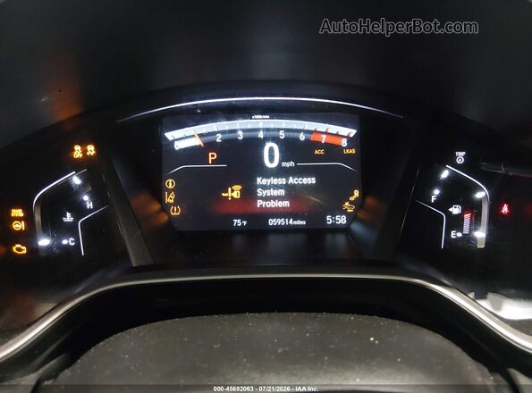5J6RW2H85LL033200 2020 HONDA CR-V Black Widok tylnych siedzeń