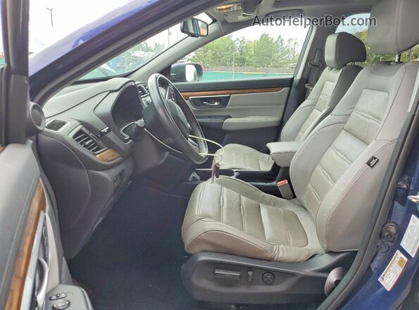 5J6RW2H86KA005965 2019 HONDA CR-V Blue Widok wnętrza z przodu