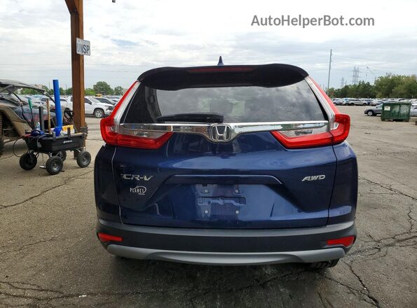 5J6RW2H86KA005965 2019 HONDA CR-V Blue Widok z tyłu
