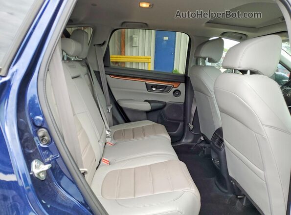 5J6RW2H86KA005965 2019 HONDA CR-V Blue Widok tylnych siedzeń