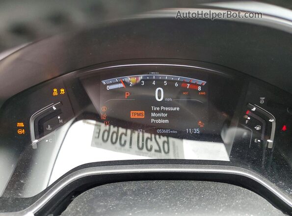 5J6RW2H86KA005965 2019 HONDA CR-V Blue Widok zestawu wskaźników