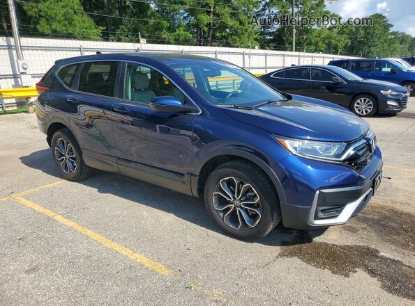 5J6RW2H87LL018732 2020 HONDA CR-V Синий Передняя правая четверть