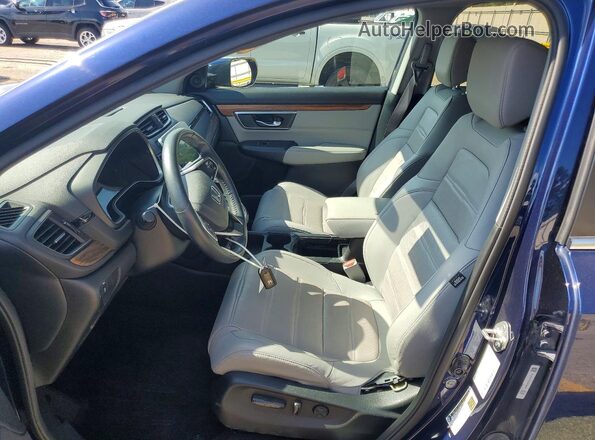 5J6RW2H87LL018732 2020 HONDA CR-V Синий Вид салона спереди