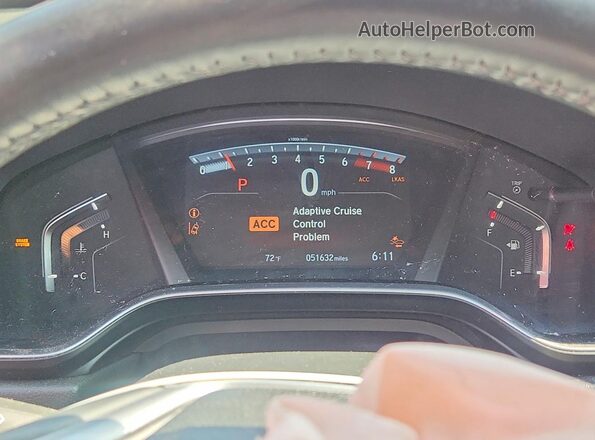 5J6RW2H87NA016347 2022 HONDA CR-V Blue ხელსაწყოთა პანელის ხედი