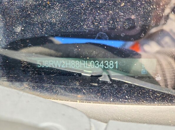 5J6RW2H88HL034381 2017 HONDA CR-V Tan VIN კოდის სტიკერის ხედი