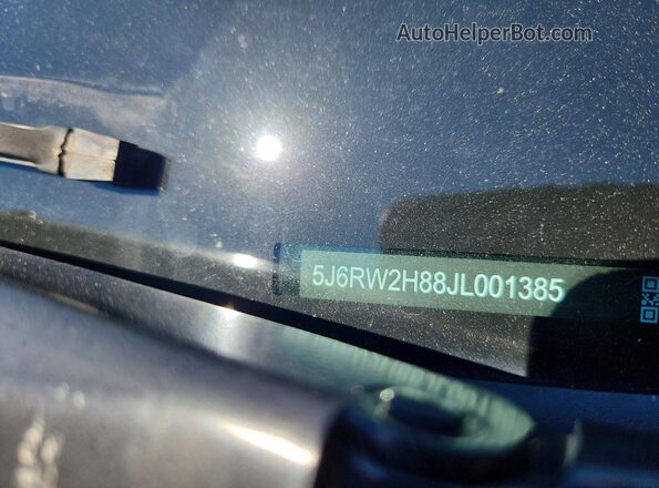 5J6RW2H88JL001385 2018 HONDA CR-V Red Vista de la etiqueta del VIN