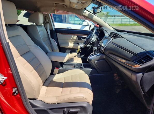 5J6RW2H88JL001385 2018 HONDA CR-V Red Vista interior delantera