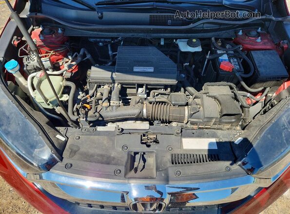 5J6RW2H88JL001385 2018 HONDA CR-V Red Vista del compartimento del motor