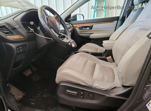 5J6RW2H89HL065462 2017 HONDA CR-V Gray Вид салону спереду
